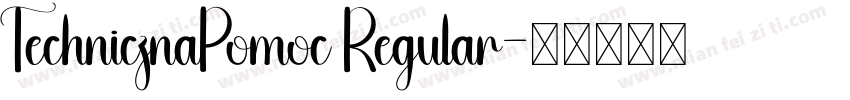 TechnicznaPomoc Regular字体转换